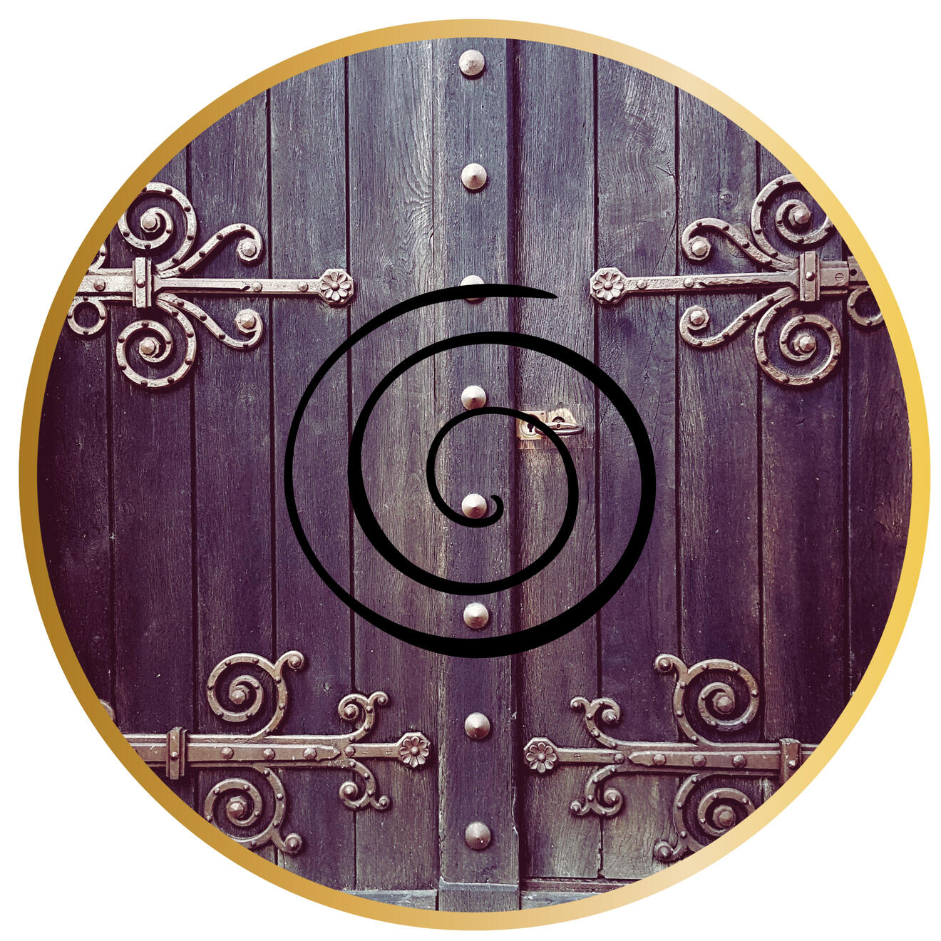 Patterns of the past doorway Sarah Grace Knutson, portrait